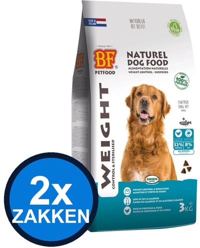 2x Biofood - Weight Control - Hondenvoer Droogvoer - 4 kg