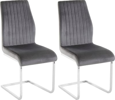 Greta-Eetkamerstoel - 2 Pack - Grijs