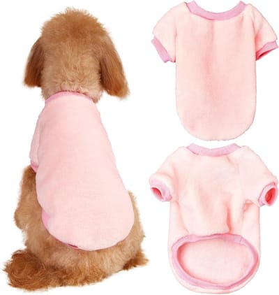Hondenwintertrui van flanel, warme kerstjas voor puppy's, zachte onesie voor kleine en middelgrote honden en katten