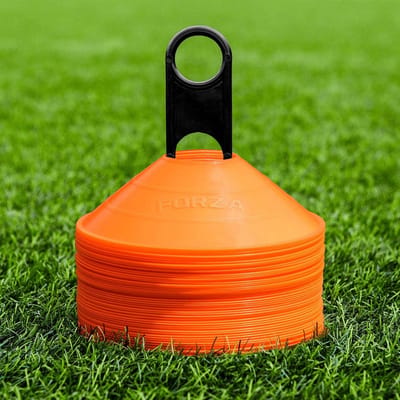 Set van 50 Trainingskegels met Standaard - Duurzaam Materiaal voor Diverse Sporten
