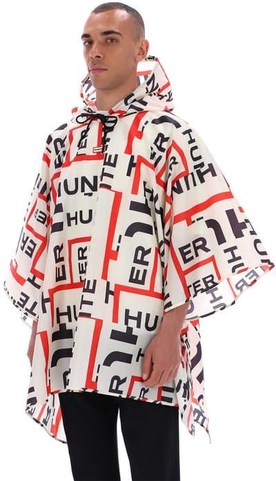 Hunter - Unisex Printed Packable Poncho Hunter AOP - Maat ONE