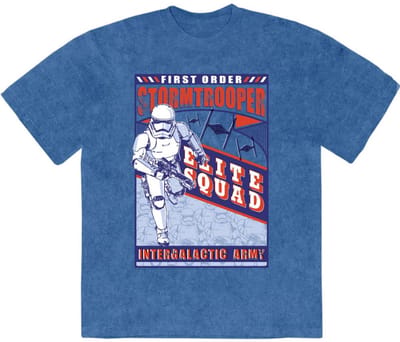 Disney Star Wars - First Order Elite Squad Heren Tshirt - S - Blauw