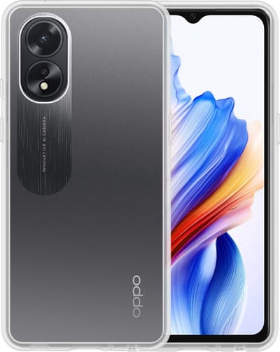 Hoesje - Geschikt voor OPPO A38 - Sterk & Shockproof - Siliconen Case - Hoes Cover - Telefoonhoes - Transparant