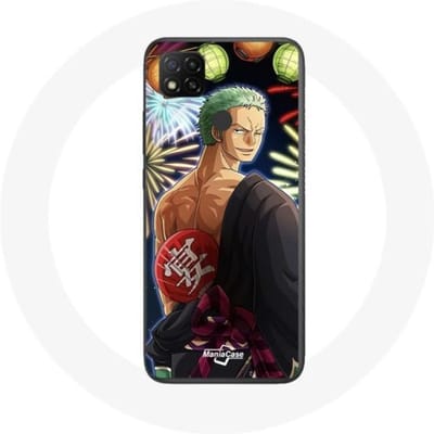 Coque pour Xiaomi Redmi 9C One Piece Joyeux noël Zoro Anime Manga