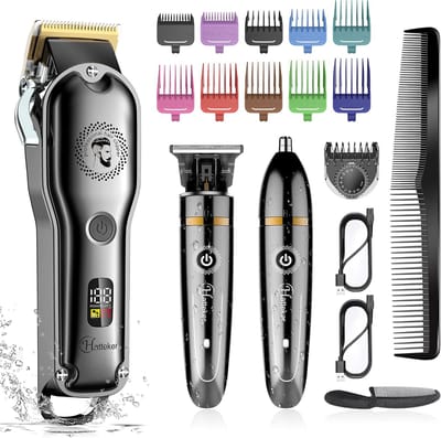 Draadloze Trimmer Set - Baard Trimmer Neus - Professionele Styling - Volledig Waterdicht IPX7