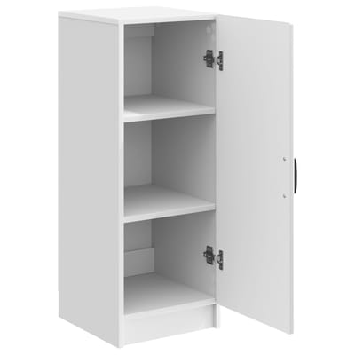 vidaXL - Dressoir - Hoogglans - Wit - 33 - x - 34,5 - x - 87 - cm - Bewerkt - hout