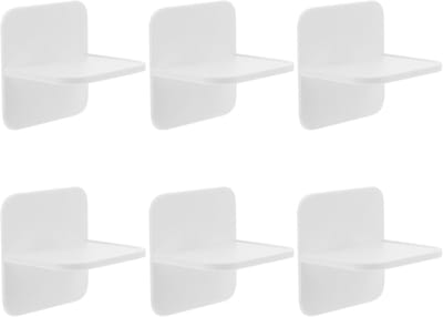 Anti-tip wandhouder - Meubelanker set - Meubels beveiligen - Schadevrije verwijdering - 6 stuks - Wit