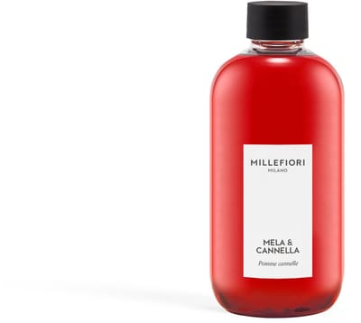 Millefiori Milano - Navulling voor Geurstokjes 250 ml - Mela & Cannella - 4-5 maanden