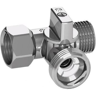 Driehoekige kogelkraan voor wasmachine vaatwasser 1/2''x3/4”x1/2” Arco 0233510