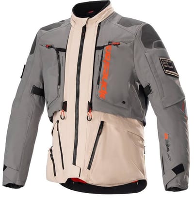 Alpinestars AMT-10R Drystar XF Jas Fur Grijs Lichtbruin SPC Oranje - Maat XL - Jas