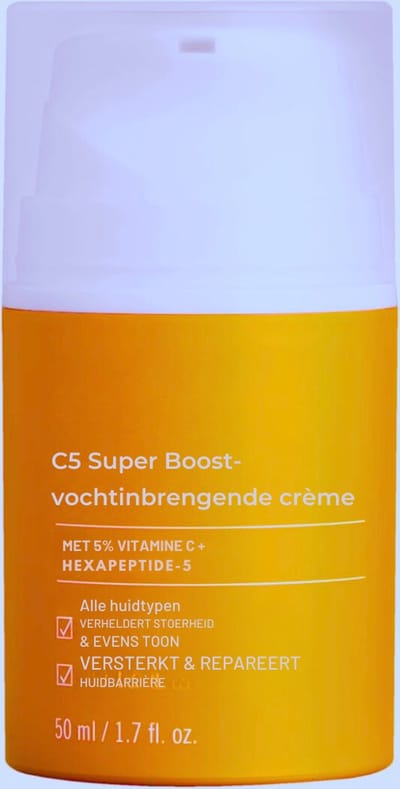 C5 SUPER BOOST Nachtcrème Met Vitamine C - Anti-Aging Gezichtscrème Voor Hydratatie En Pigmentvlekken - Geschikt Voor Alle Huidtypen - 50 ml