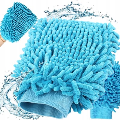 Hangzhou A Link Star Technology - Microvezel Dubbelzijdige Handschoen - 22x15cm - Blauw