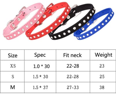 oogverblindend, sprankelend, elegant, chique, suède, leer, 1 rijen, bling strass kristal, juwelen kleine huisdier / kat / hond / puppy halsband... (S, zwart)