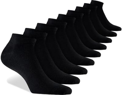 Calzera Premium Modal Sneakersokken - Modal Enkelsokken - Multipack 9 Paar - Duurzaam - Superzacht, Ademend & Naadloos - Ultiem Comfort - Dames & Heren - Zwart - Maat 35-38