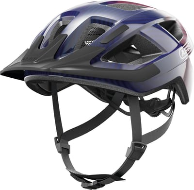 Fietshelm ABUS ADURO 3.0 purple waves S - 51-55 cm - paars - Geschikt voor gebruik op elektrische fietsen - stadsfietsen - 280 g
