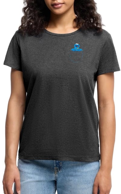 Sesamstraat Koekiemonster In Een Zak Premium T Shirt Dames