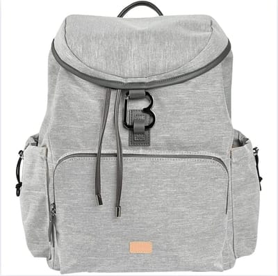 Luiertas, Luierrugzak, Grote Capaciteit 22 L, 13 Opbergvakken, Uitgebreide Accessoires, Waterdicht, Vancouver Tas, Lichtgrijs
