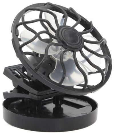 Zonne-energie Ventilator, Mini Clip Ventilator, Energiebesparend, Stil, Ideaal Voor Camping, Vissen, Klimmen, Zwart