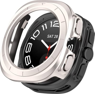 By Qubix - Hard case (open front) - Starlight / sterrenlicht - Geschikt voor Samsung Galaxy Watch Ultra / Ultra 2 - 47mm