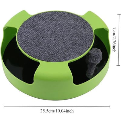 Kattenspeelgoed Draaitafel Roller Muis Speeltjes Interactieve Intelligentie Trainingsbaan Grappige Spelletjes Kattenkrab Speelgoed Huisdier Speeltjes Accessoires groen