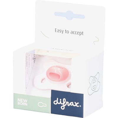 Difrax fopspeen little venture newborn Light Pink unisex