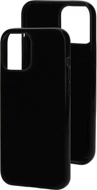 Mobiparts hoesje geschikt voor Apple iPhone 13 Pro Max - Zacht TPU - Schokabsorberend TPU - Grip Coating - Zwart