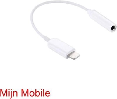 Aux 3.5 mm naar Lightning adapter voor Iphone en Apple Tablet - muziek en audio luisteren