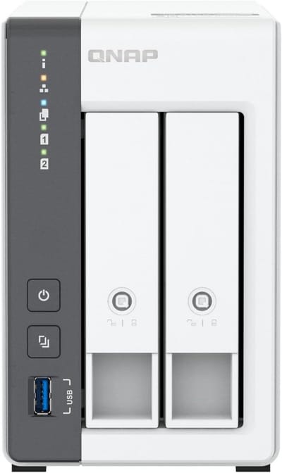 2-Bay ARM 4-Core 2GHz NAS met 4GB RAM en 2x SATA