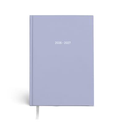 SOHO - Agenda A5 - Jaar 26/27 - 12 maanden - 1 week op 2 pagina`s - Inclusief Leeslint - Pastel - Blauw