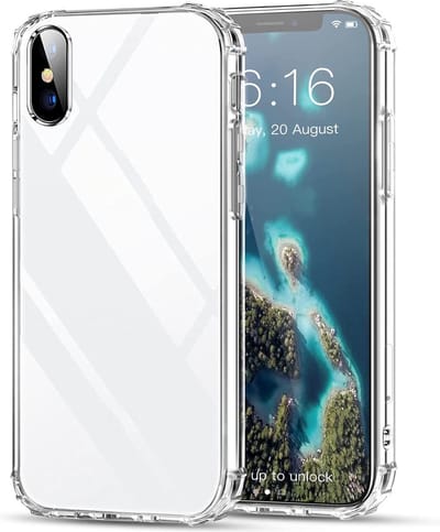 Siliconen Telefoonhoesje - Geschikt voor iPhone X - Hoesje - Back Cover - Transparant