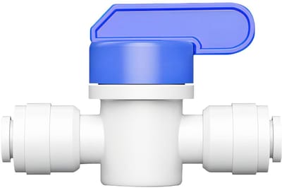 SPHProducts - Water Hose Connection - In Line Shut-Off Valve - Eenvoudige installatie - Blauw - Reverse Osmosis Tube Connections - Geschikt voor waterp...