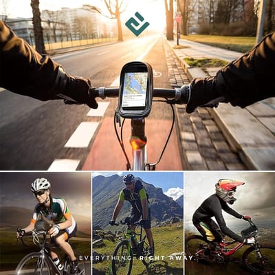 Waterdichte fietstas - mobiele telefoonhouder - anti-regen afdekking - grote capaciteit - fiets stuurtas - touchscreen 6.8 inch