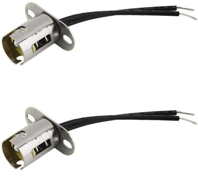 BAY15D 1157 LED-lamphouder met draadaansluiting voor auto, vrachtwagen, 2 stuks