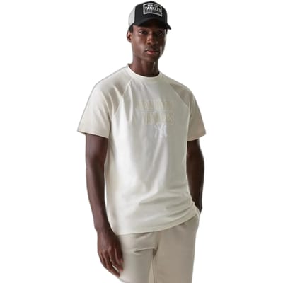 New Era Mlb Raglan New York Yankees Oversize T-shirt Met Korte Mouwen Beige M