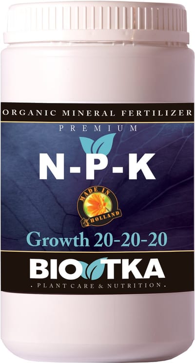 BioTka Microgranulaat NPK 20-20-20 Groeifase 1 kg. Granulaat meststof voor Kamerplanten & Tuin - Plantenvoeding - Kamerplanten voeding - Moestuin voeding - Groei meststof - Groeivoeding - Biologische Plantenvoeding - Snelle Groei & Sterke Wortels