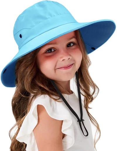 Zonnehoedje voor Kinderen 3-8 Jaar - Opvouwbaar en Ademend Ontwerp voor Zomerse Bescherming