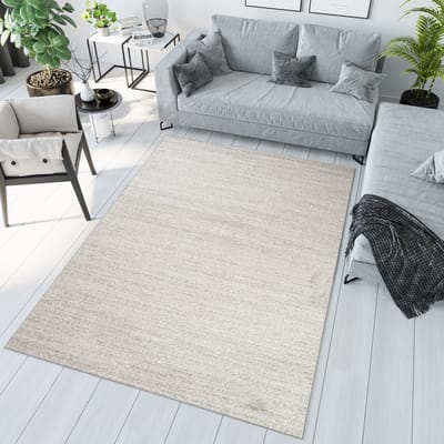 Tapiso Sari Vloerkleed Lichtgrijs Woonkamer Tapijt Maat- 120x170