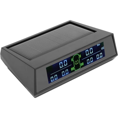 Banden Druk Monitor Systeem LCD Display met 6 Externe Sensoren Veiligheid Alarm Solar Draadloos TPMS gray