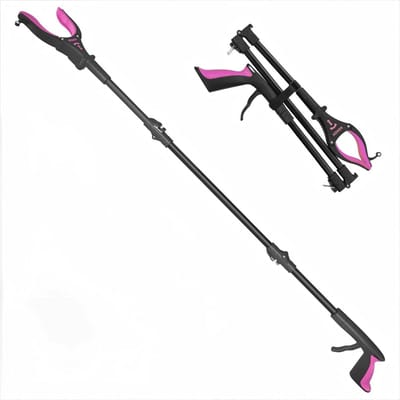112 cm opvouwbare grijper met licht voor senioren - draaibare kop en magneetfunctie