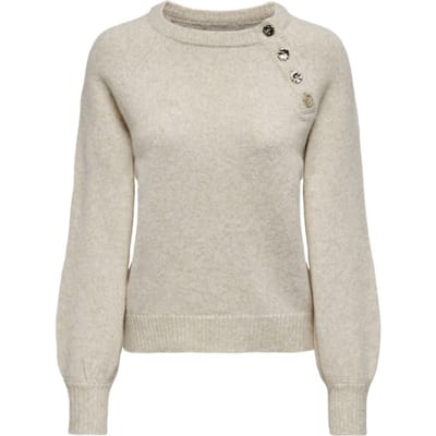ONLY - ONLEMMA LS BUTTON ONECK KNT NOOS Dames Trui