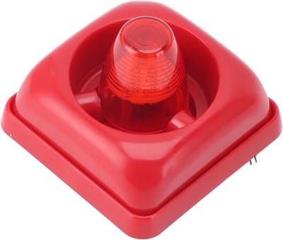 Brandalarm Licht - Akoestisch Visueel Alarm - Veiligheid Verhoging - 115DB Hoorbaar LED - 8.99 x 8.99 x 5.99 cm