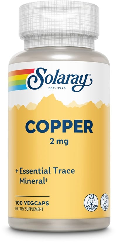 Solaray Koper 2mg - 100 capsules
