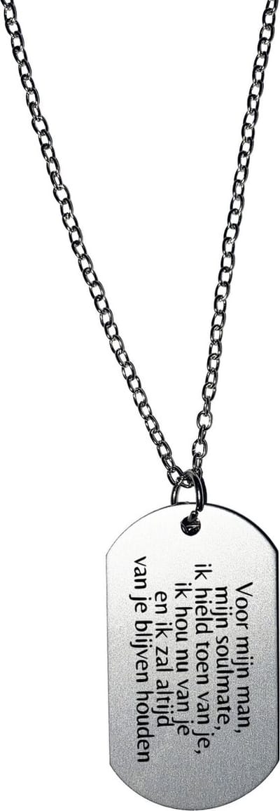 Akyol - voor mijn man, mijn soulmate, ik hield toen van je, ik hou nu van je en ik zal altijd van je blijven houden ketting - Liefde - mensen die liefde willen delen naar iemand - valentijnsdag - cadeautje - verjaardagscadeau - verjaardag