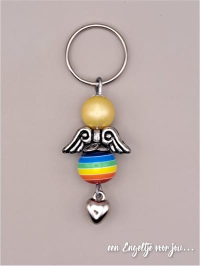 Geluksengel - Beschermengel - Geluksengeltjes - Beschermengeltje - Guardian Angel - Gelukspoppetje - Regenboog - Gelukspoppetje - Gelukshanger