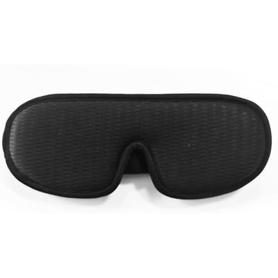 Cache-yeux de sommeil 3D anti-stress relaxant résistant à la lumière avec sangle réglable Cache-yeux de sommeil doux noir