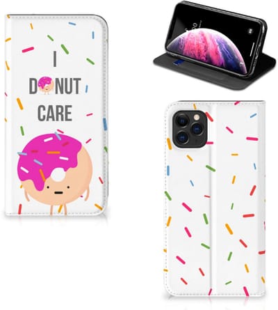 Apple iPhone 11 Pro Max Flip Style Cover Donut Roze