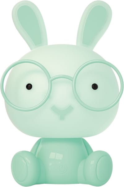 Luxus Europe - Nachtlamp Kinderkamer Bunny Mintgroen - Draadloos LED Nachtlampje Kinderen - USB-C Oplaadbaar - 7 RGB Kleuren - Tafellamp Kinderkamer