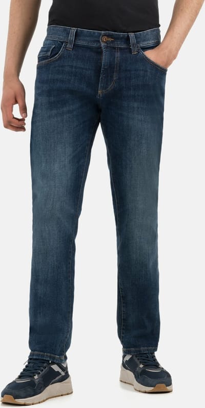 camel active Regular Fit 5-Pocket katoenen Jeans - Maat menswear-32/30 - Blau