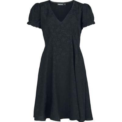 Jawbreaker - Rockabilly Mini-jurk - Jacquard Mini Babydoll Dress - XS tot XXL - voor Vrouwen - zwart
