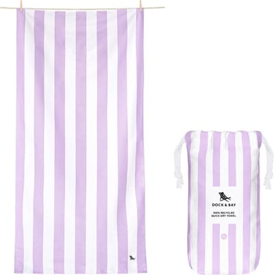 Dock & Bay Cabana - Strandlaken - Extra Large - ( 200x90cm ) - Lombok Lilac